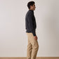 Maglione in lana merino con collo alto Shadow grigio