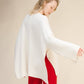Maglione mantella oversize in misto cashmere