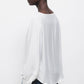 Blusa con paillettes e scollo a V