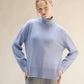 Maglione dolcevita lungo in misto cashmere