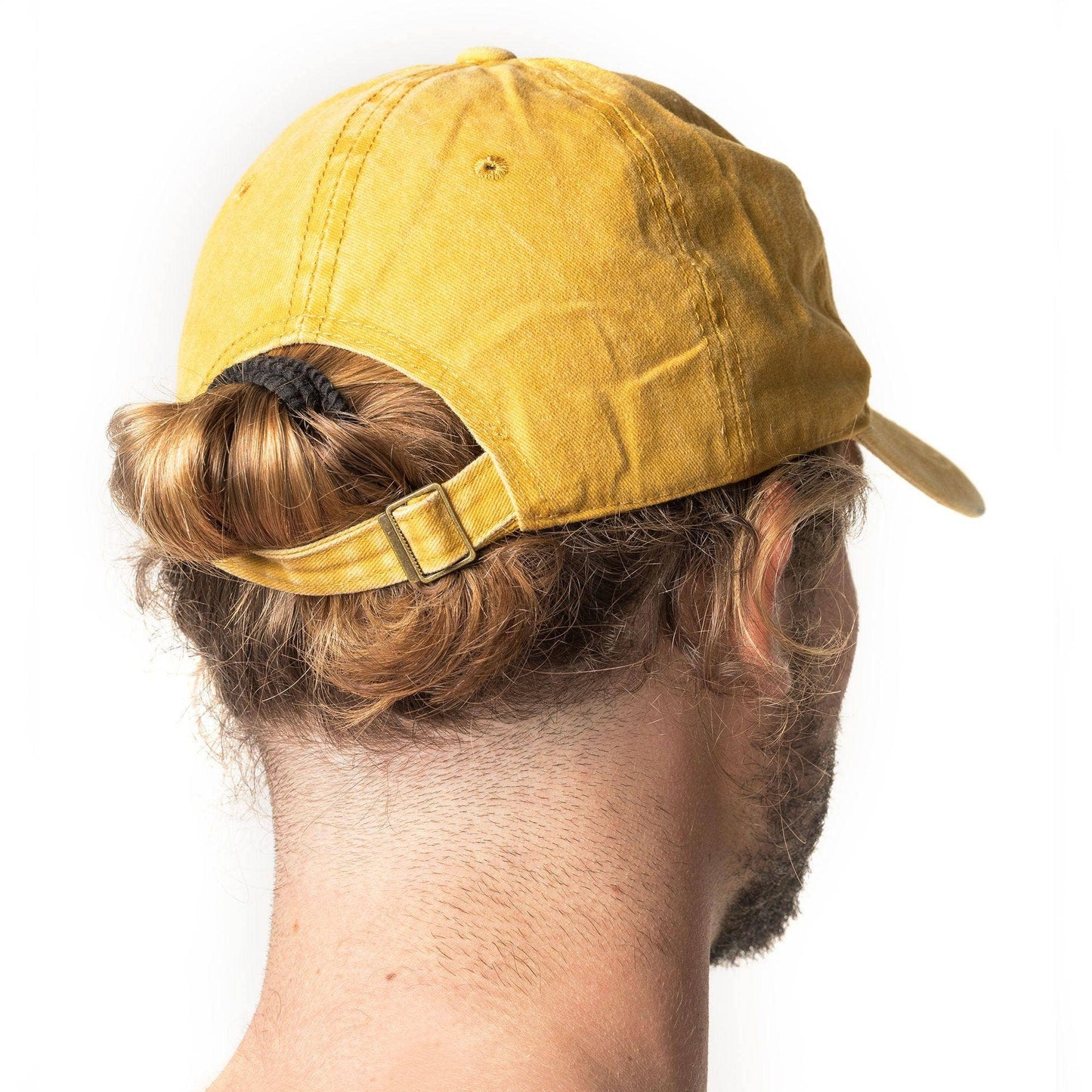 Cappellino Fade giallo effetto lavato