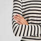 Maglia sailor Thyra a righe in misto lana écru