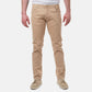 Pantaloni chino slim beige da uomo