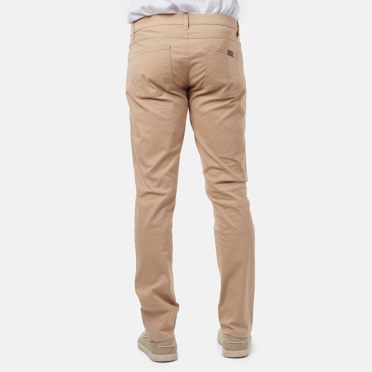 Pantaloni chino slim beige da uomo
