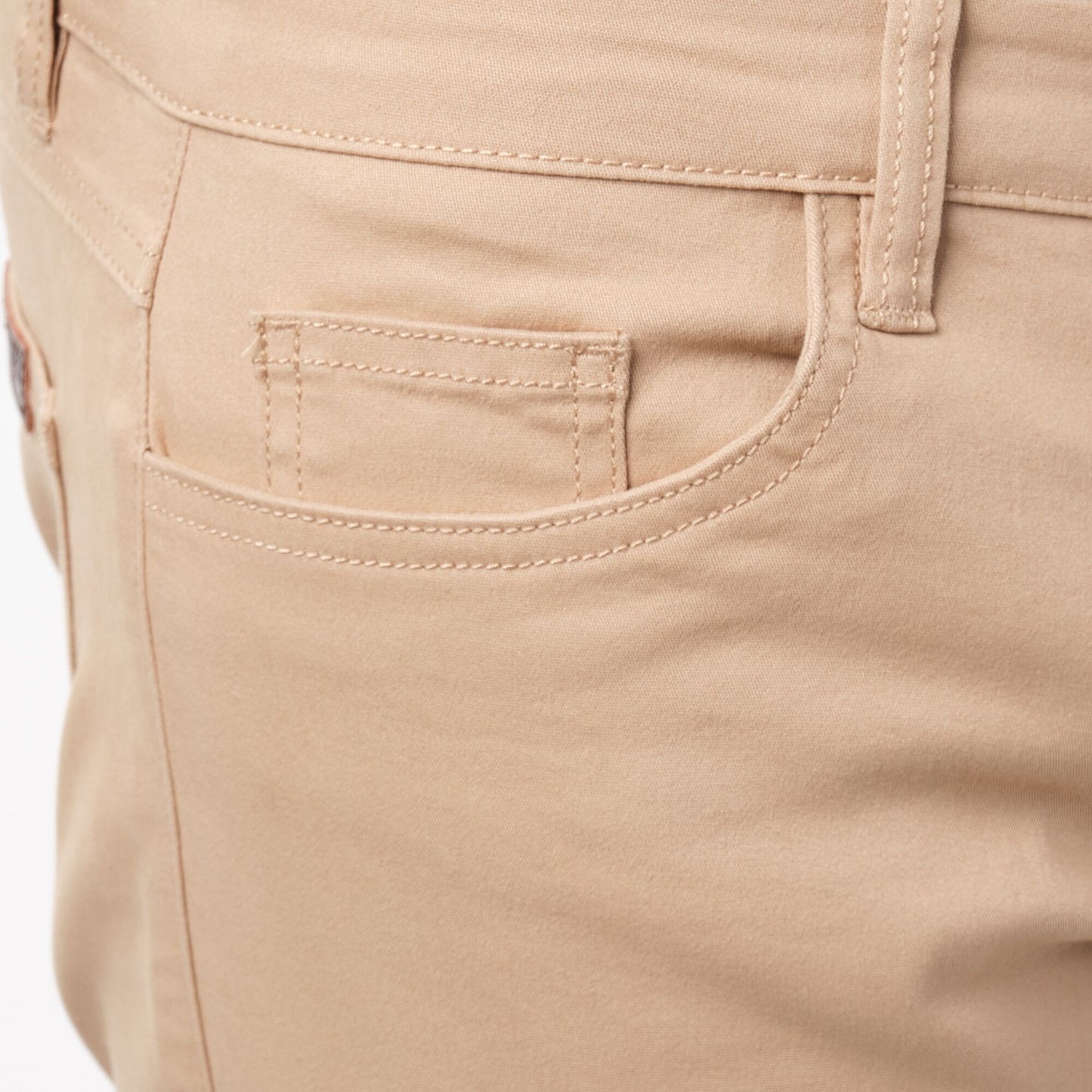 Pantaloni chino slim beige da uomo