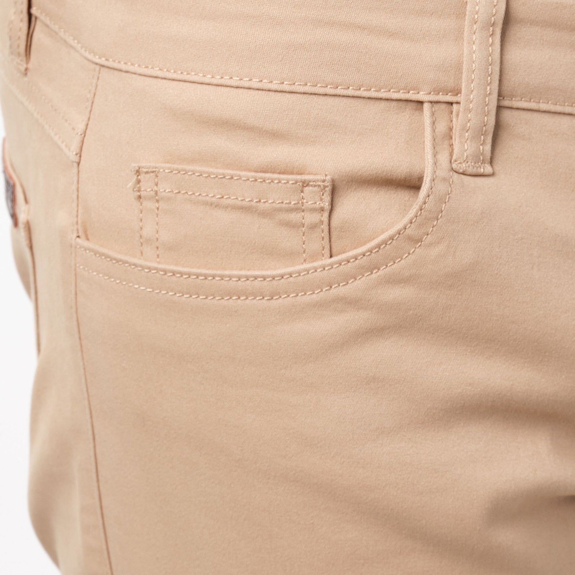 Pantaloni chino slim beige da uomo