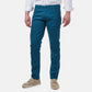 Pantaloni chino slim in cotone elasticizzato blu
