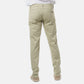 Pantaloni chino uomo slim fit color kaki in cotone stretch