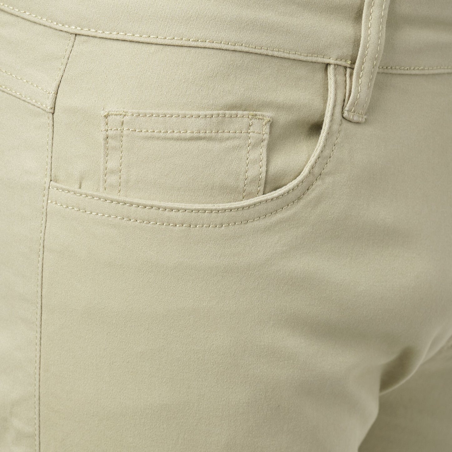 Pantaloni chino uomo slim fit color kaki in cotone stretch