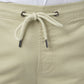 Pantaloni cargo uomo slim kaki con coulisse