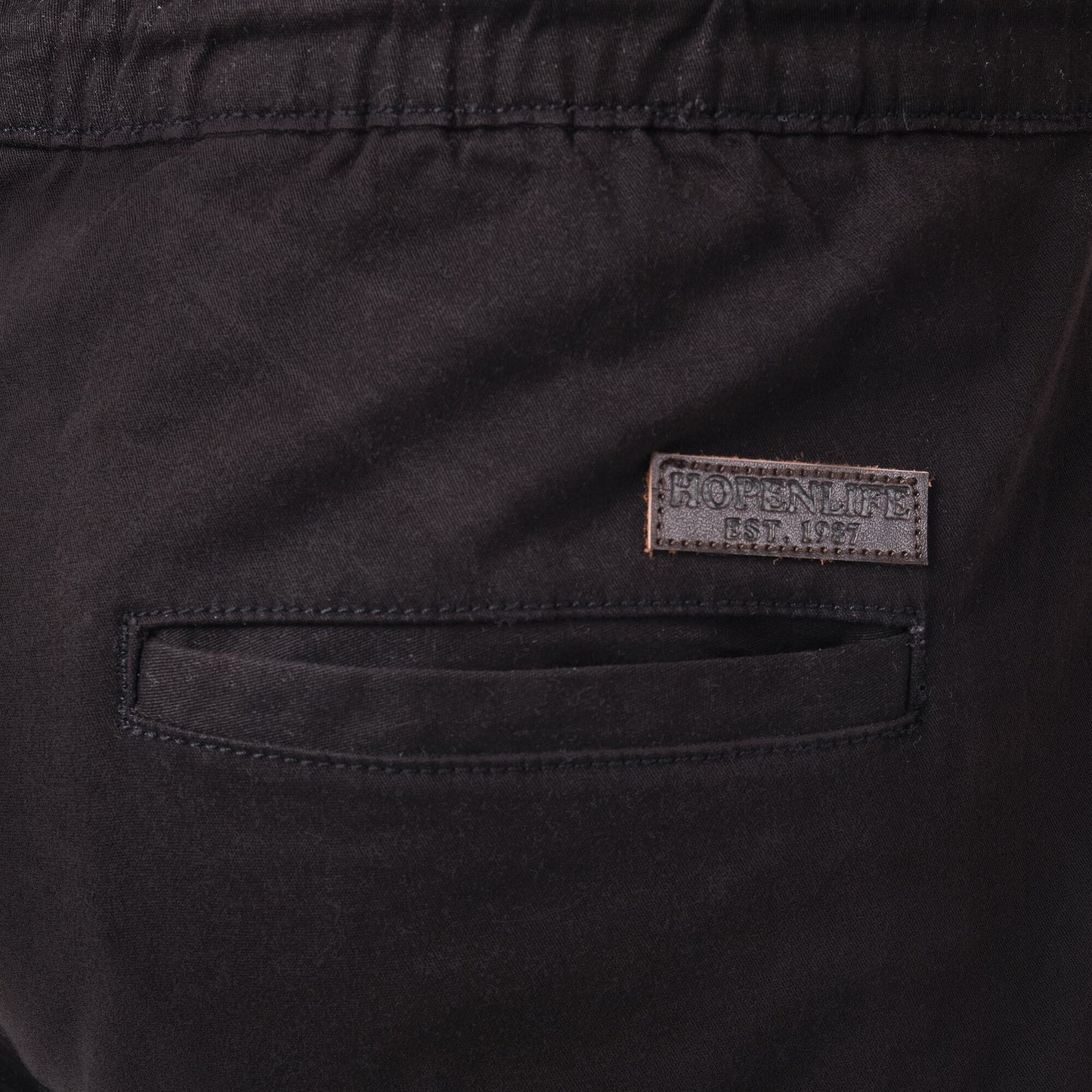 Pantaloni cargo uomo neri slim con coulisse