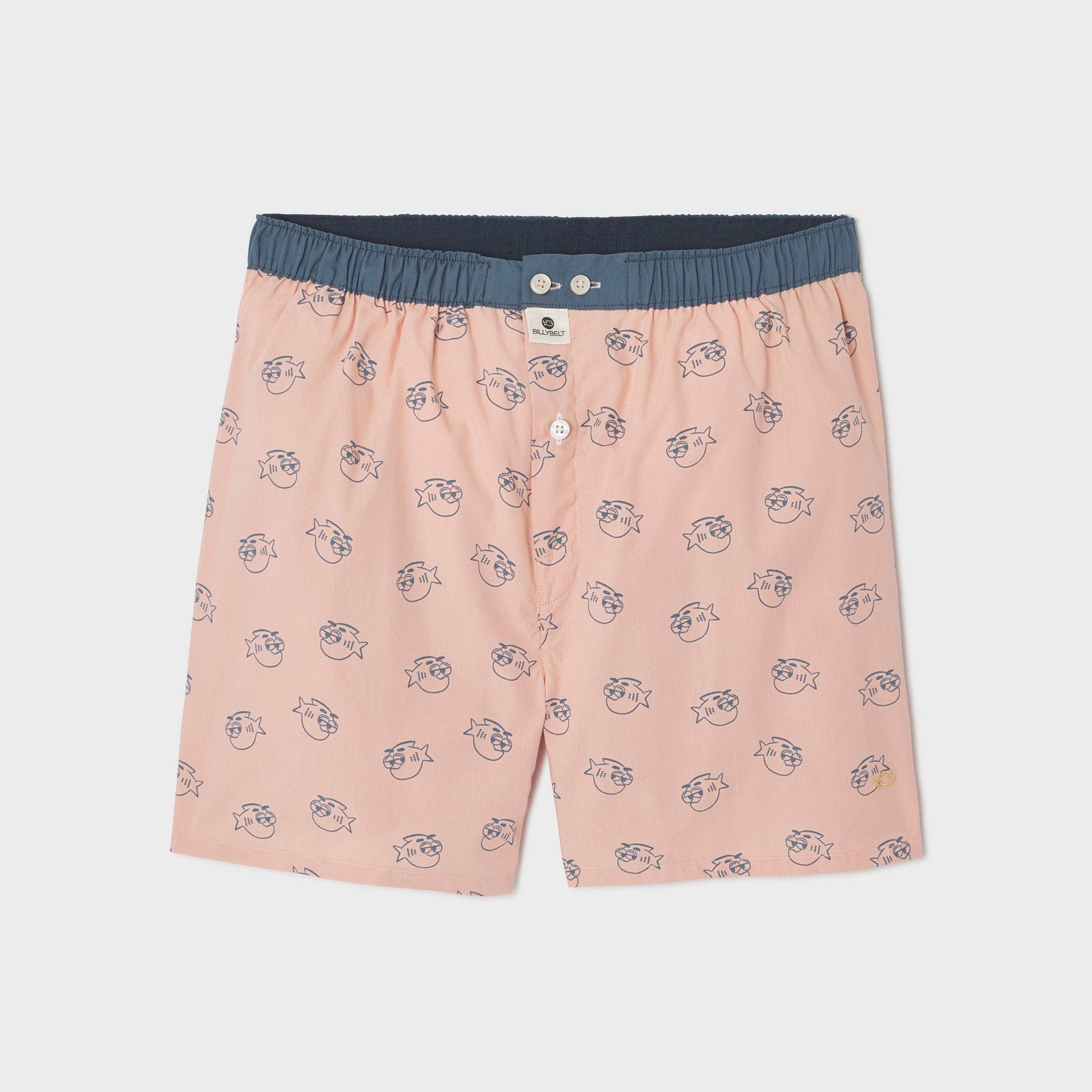 Boxer in cotone biologico con fantasia piranha Billychill