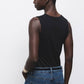 Top basic senza maniche con scollo a V