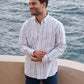 Camicia a righe in cotone biologico Jakarta Transat