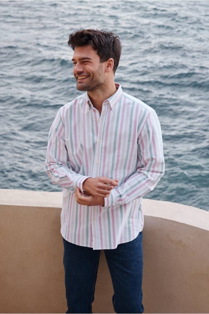 Camicia a righe in cotone biologico Jakarta Transat