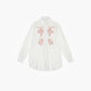 Camicia Selea ecru ricamata