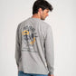T-shirt a Manica Lunga Snake Riders in Cotone Organico