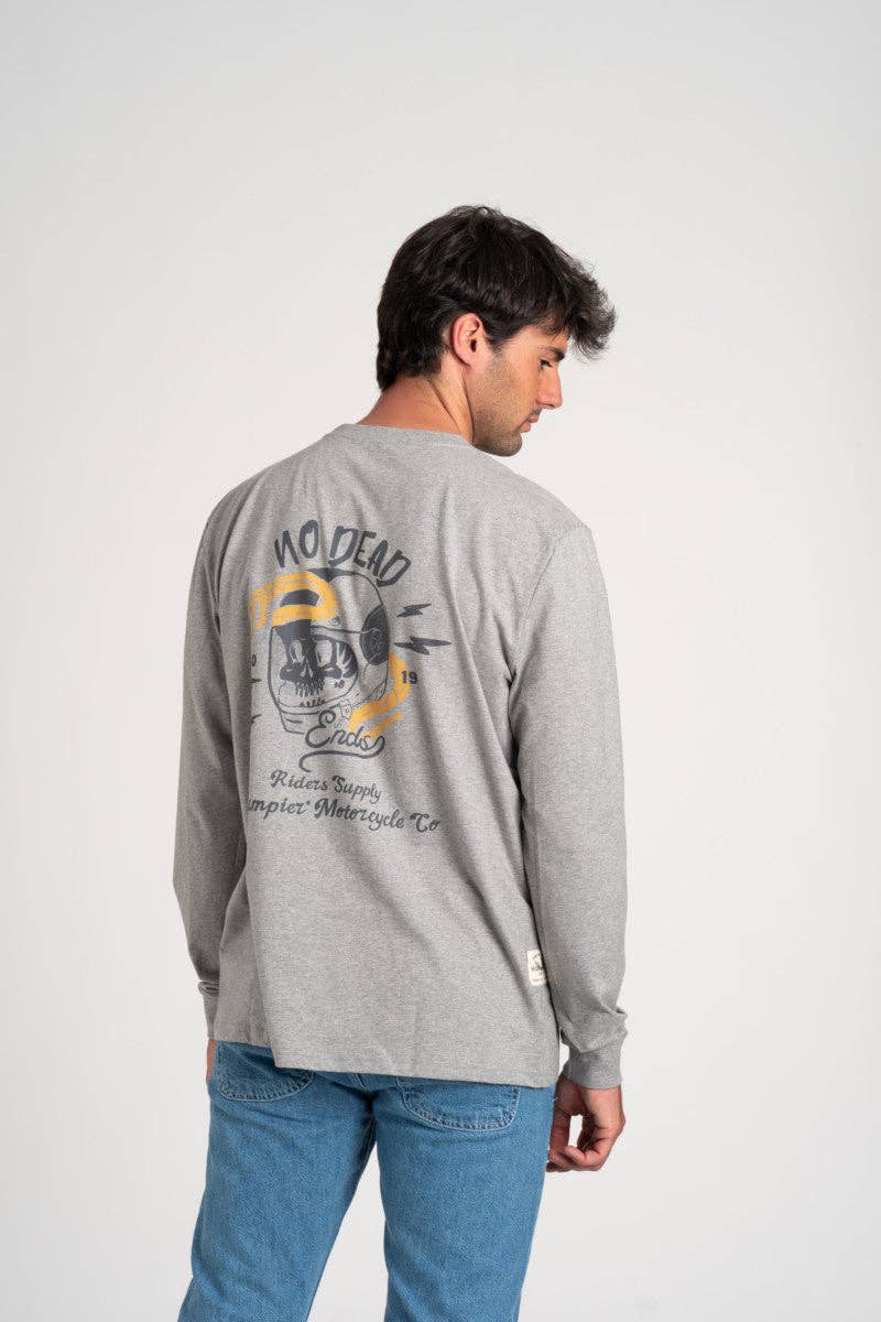T-shirt a Manica Lunga Snake Riders in Cotone Organico