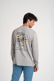 T-shirt a Manica Lunga Snake Riders in Cotone Organico