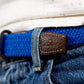 Cintura intrecciata elastica blu
