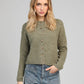 Cardigan in maglia Letiana verde tiglio