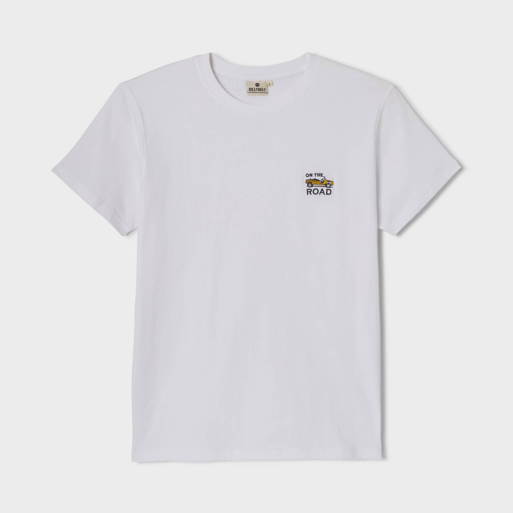 T-shirt Roadtrip in cotone biologico bianca