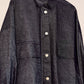 Giacca oversize in gabardine glitterata