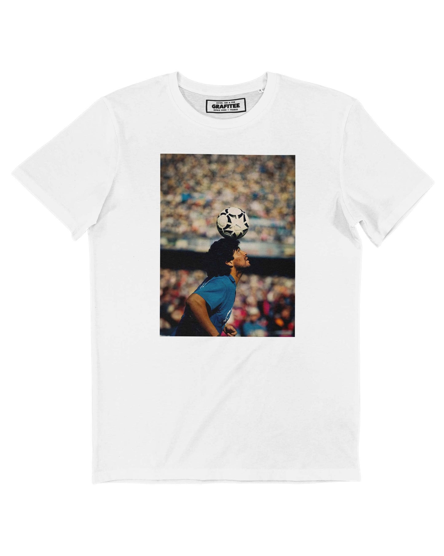 T-shirt unisex in cotone biologico con stampa calcio iconica