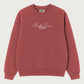 Felpa unisex oversize Bendita Locura ricamata color wine