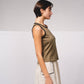 Top basic con bordi a contrasto