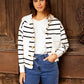 Cardigan Gilet Louna Beige Oversize con Cintura