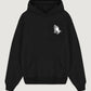 Felpa unisex Bendita Locura II nera con cappuccio