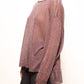 Pullover glitter con scollo a barca
