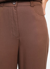Pantaloni marroni a gamba dritta Phorila