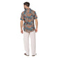 Camicia estiva a maniche corte fantasia paisley