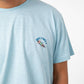 T-shirt Surfer in Cotone Biologico Azzurro Chiaro
