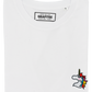 T-shirt bianca con unicorno ricamato