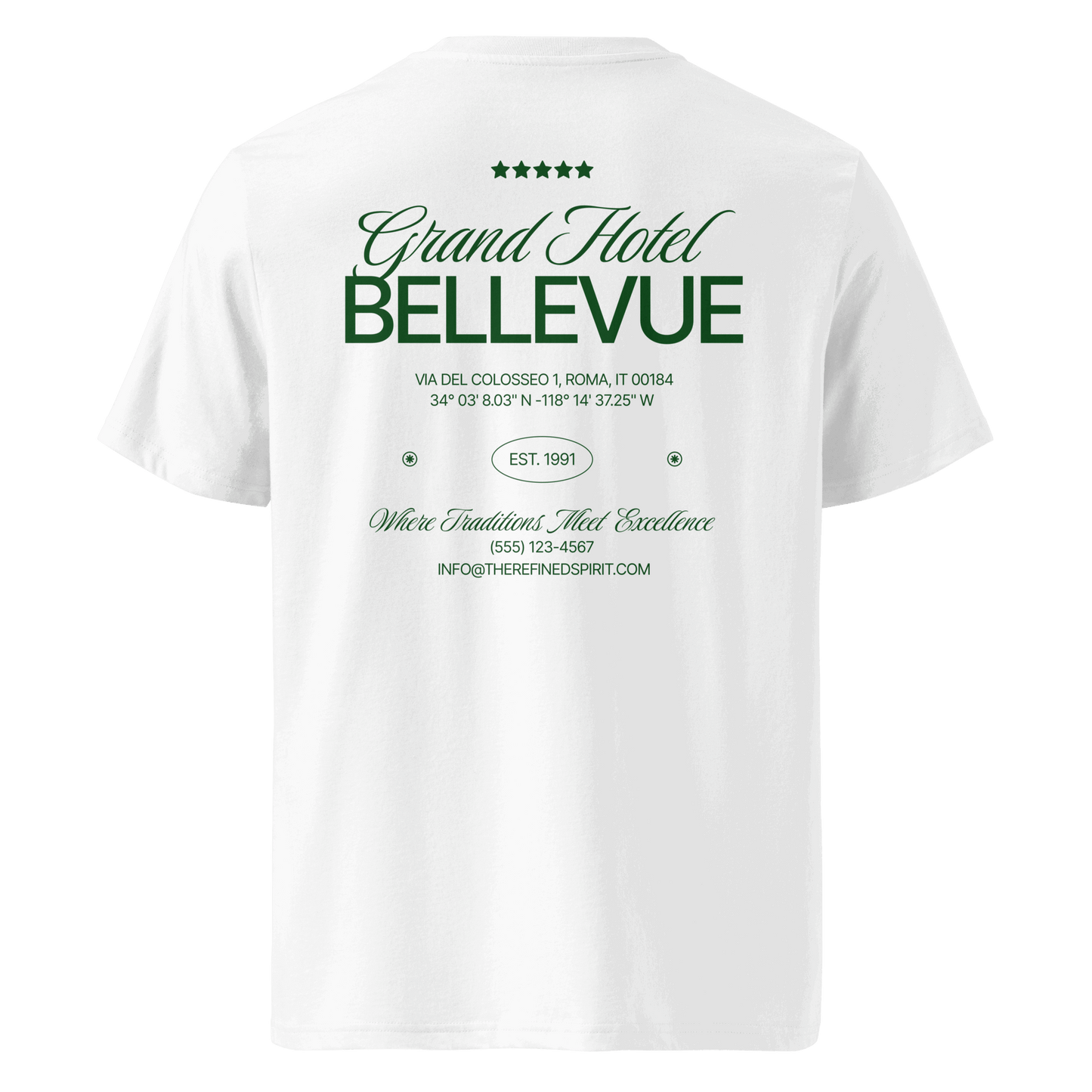 T-shirt unisex in cotone biologico Grand Hotel Bellevue