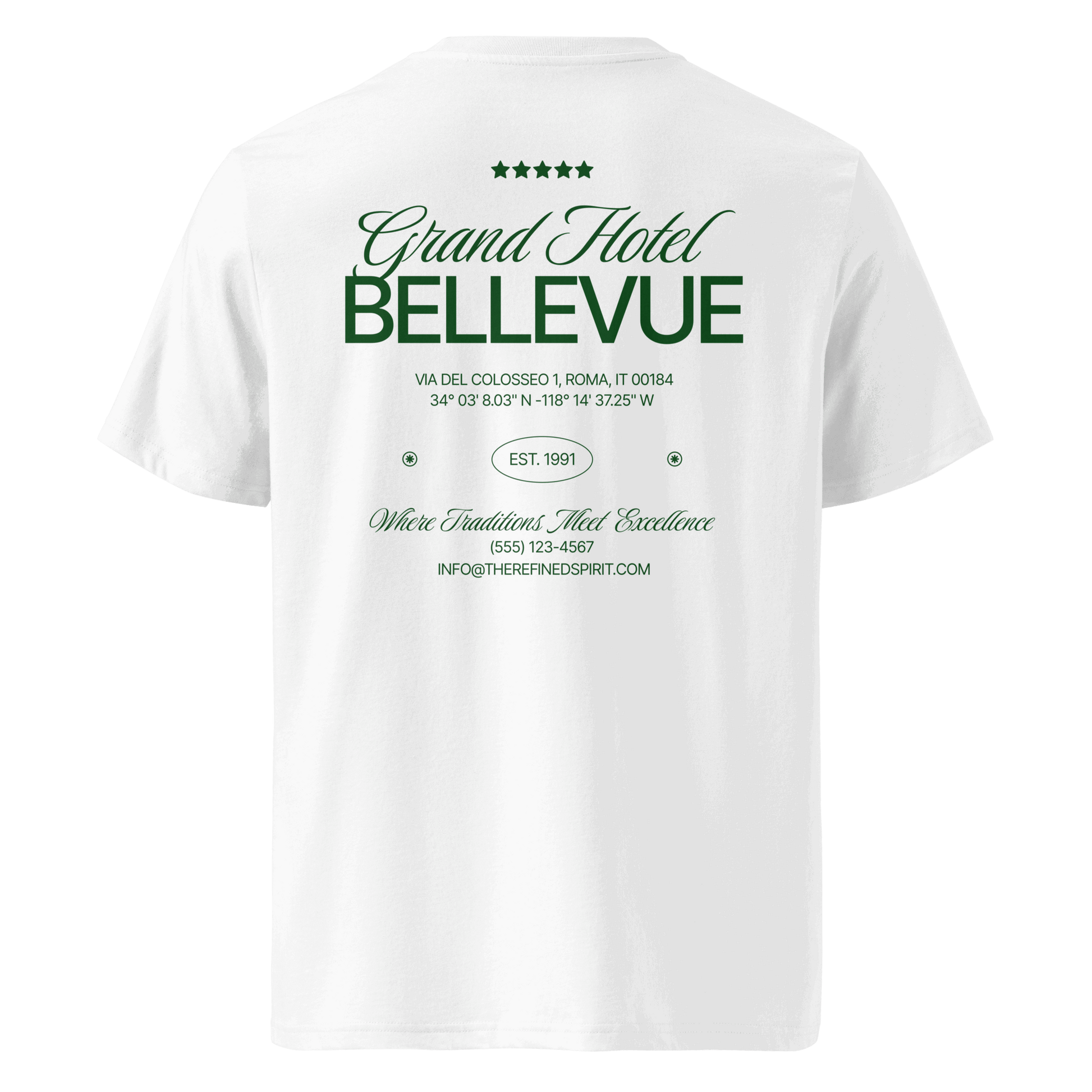 T-shirt unisex in cotone biologico Grand Hotel Bellevue