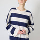 Abito in maglia a righe maxi