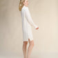 Abito midi in misto cashmere con collo alto