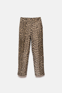 Pantaloni a sigaretta animalier