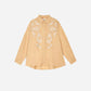 Camicia Symonet beige ricamata