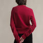 Maglione girocollo in puro cashmere