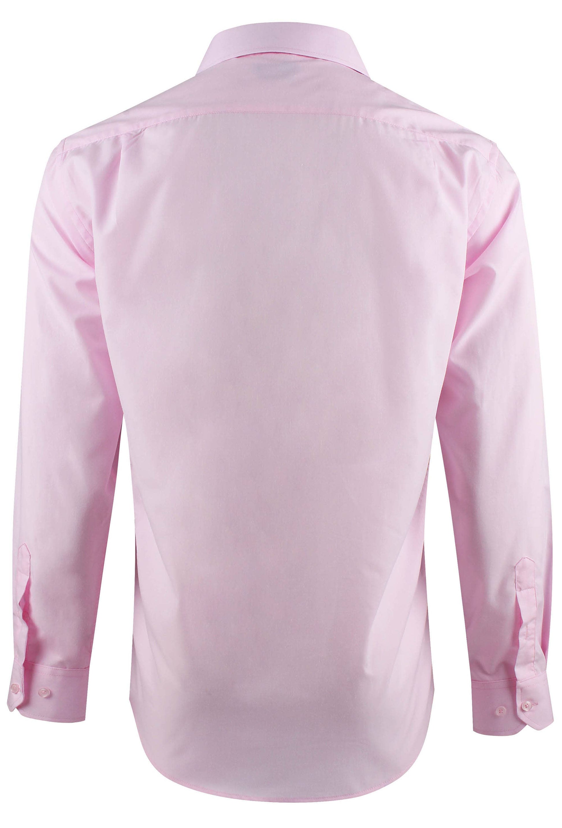 Camicia rosa comfort fit con collo francese