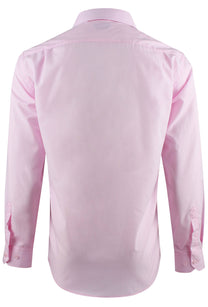 Camicia rosa comfort fit con collo francese