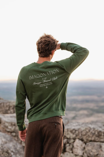 Felpa uomo Travel Club in cotone biologico