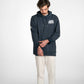 Felpa hoodie in cotone organico con stampa No Guts No Glory