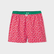 Boxer in cotone biologico con stampa cuori Valentin