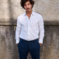 Camicia elegante bianca slim fit Madeira